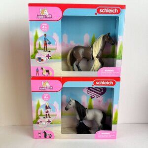 Schleich Horse Club Playsets With Horse Rider & Accessories - Set Of 2